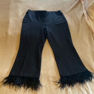 Chicos Feathers Kick Flare. Black. Size 10R. Worn once